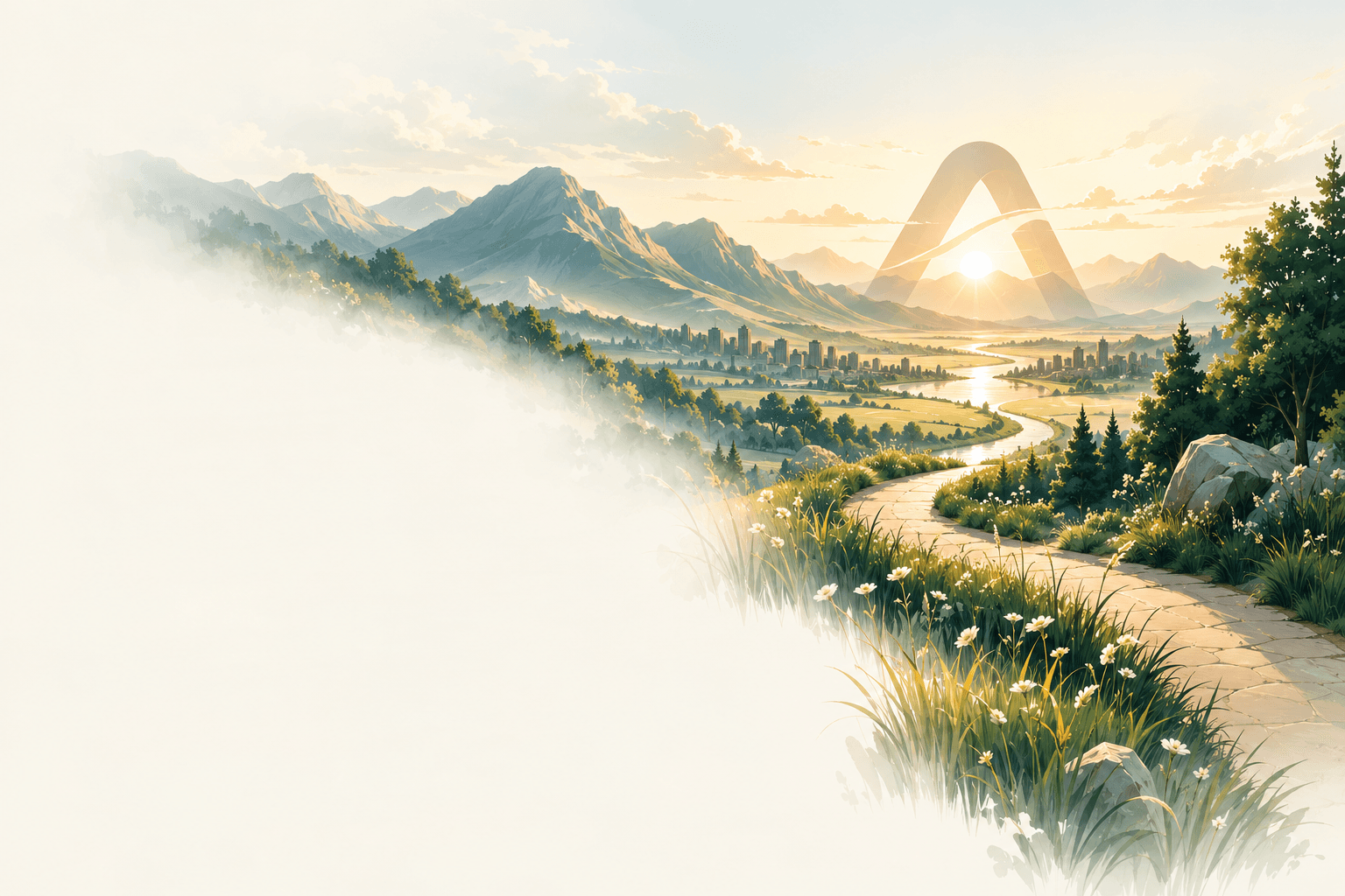 Arclane scenic mountain valley landscape